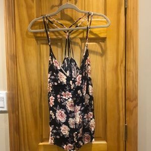 Floral button down camisole